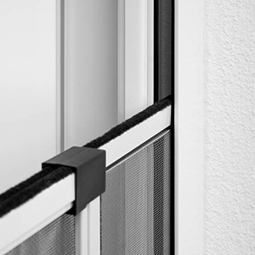 Ventanara® Insektenschutz Schiebe Fenster Fliegengitter Mückenschutz (50 x 75 cm, Weiß)