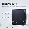 Amazon.com: Zeyzer Black Bathroom Fan 110 CFM 1.0 Sone 5.9" Duct Square ...