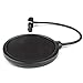Microphone Pop Filter for Studio Condenser Microphone Mic Round Shape Wind Screen Mask Shield Mount Gooseneck with Stand Clip kit (6 inch) by Eastshining