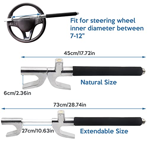 image for Steering Wheel Lock WorthPlanet Car Lock Anti-Theft Device U-Type Car 