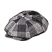 Big Head Men Oversize Wool Newsboy Caps Dad Winter Octagonal Flat Hat Women Fashion Beret Cap Fitted Ivy Hat (US, Alpha, One Size, L/XL, Gray)