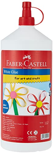 Faber-Castell Faber Castell White Washable Glue In A 1000ML Bottle Art And Craft Glue 220201