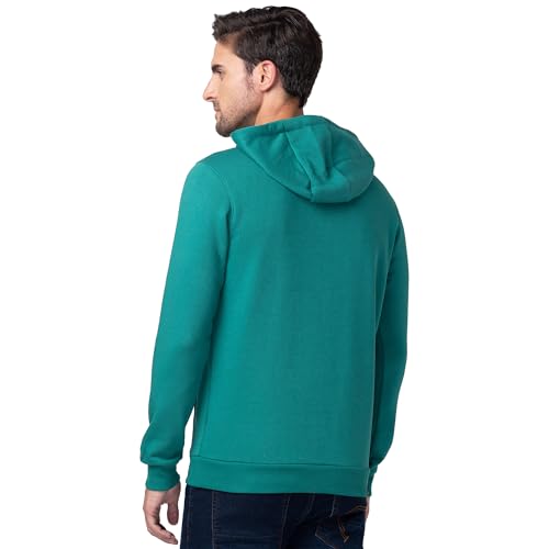 Image of Being Human Men's Solid Cotton Blend Long Sleeve Hoody | Men's Hoodie