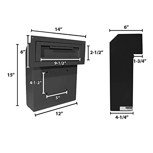 DuraBox Through-The-Door Locking Drop Box D500 (Black)