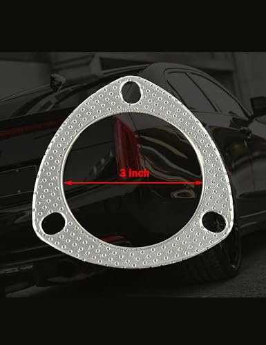 Image of YAMAKATO 3 inch 3-Bolt High-Temp Exhaust Gasket 120-07630-0002 TN (3-PACK)