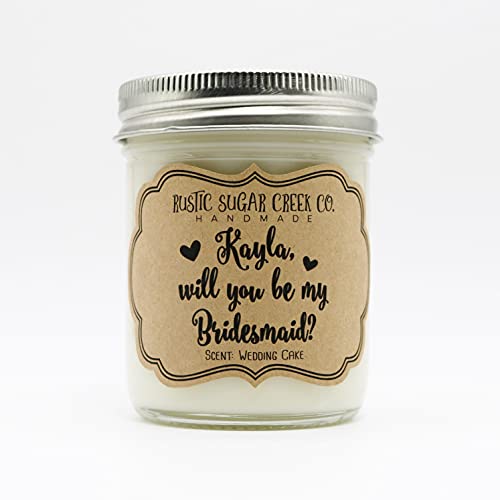 Product Image of the Personalized Will You Be My Bridesmaid Candle, Personalized Gifts, Bridesmaid Proposal, Bridesmaid Gifts, Bridesmaid Proposal Gifts, Candles for Home