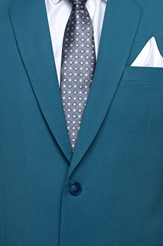 Image of FAVOROSKI Designer Men's Slim Fit Notched Lapel Single Breasted Solid Blazer