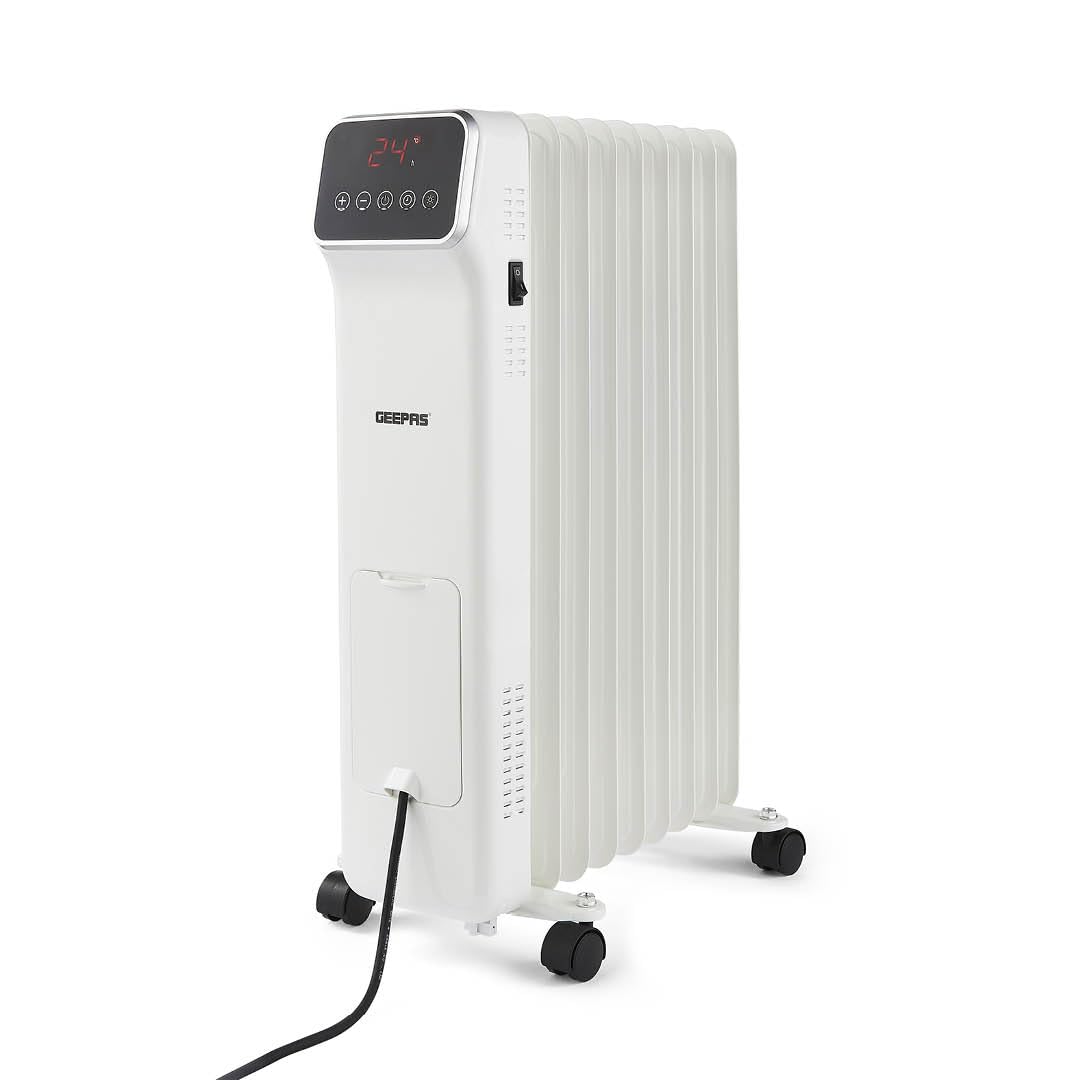 GEEPAS Digital Oil Filled Radiator Heater 9 Fin Remote & LED Display 2000W — image 1
