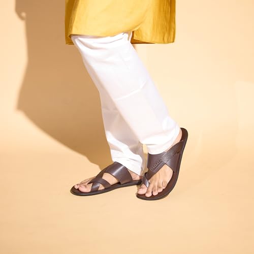 Image of Metro Men's Faux Leather Stylish Casual Sandals
