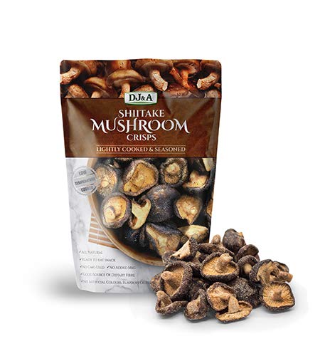 Miniatura 3 de DJA Shiitake - Patatas fritas de verduras con hongos ligeramente cocidos y sazonados sin OMG 229oz paquete de 9