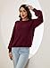 Chunky Cardigan Sweaters for Women 2025 Early Fall Fashion School Outfits for Teachers Cowboy Chic Chocolate Brown Long Sleeve Shirts Womens Tops Crewneck Sweatshirts Wine Red XX-Large