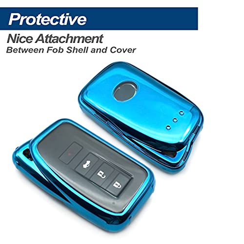 INFIPAR Fit for Lexus ES300h NX300h ES350 GS350 GS300h GS450h RX450h RX350 LX570 RC350 TPU Key Fob Remote Cover Case… - Image 4