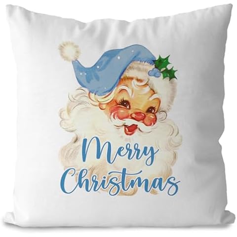 DOTAIN Vintage Christmas Santa Pillow Covers Cover