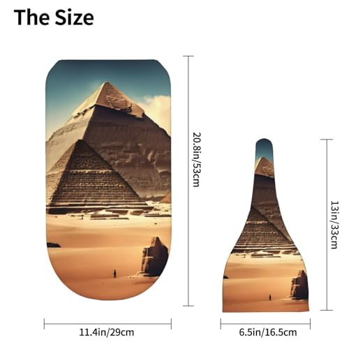 Dreaming of The Pyramids of Khufu Print Newborn Swaddle Blanket with Beanie Set, Soft Baby Sleep Sack Receiving Wraps, for Boy Girl4