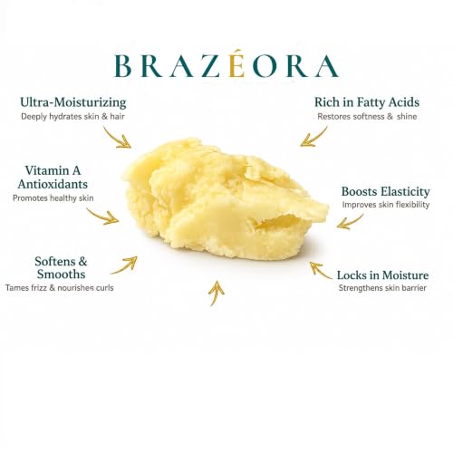 Brazéora Murumuru Butter 14oz, Unrefined, Natural Raw Butter for Skin and Hair Care image 4