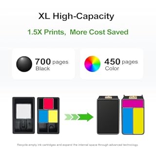 67XL Ink Cartridge Replacement for HP 67 XL hp67xl Black/Color Combo Pack for DeskJet Envy 2855e 2827e 2755e 6055e 2700 2700e 6000 6000e 4155e 4227e 2734e 6455e 6400 2752e 4100 4100e 6400e Printer