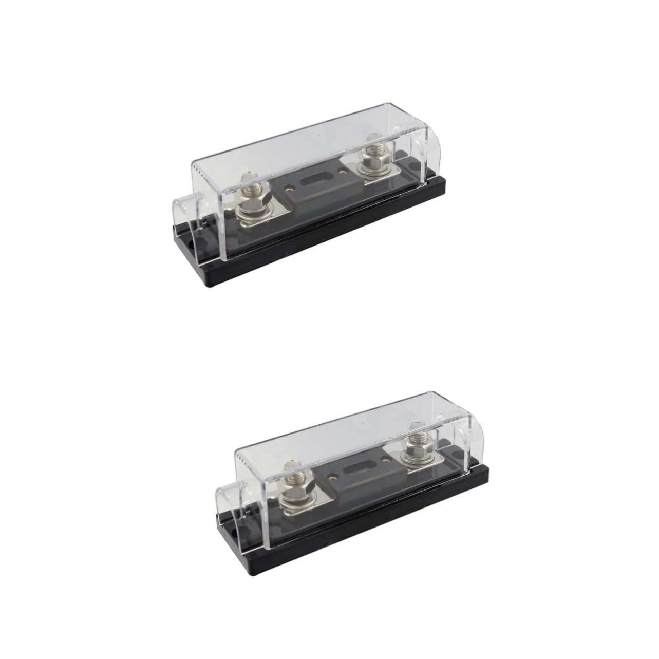 Milisten 2pcs Fuse Holder Automotive Fuse Block Auto Fuse Block Fused Distribution Block 100 Amp Breaker 250a Abs, Zinc Alloy Car Terminal Fuse Holder