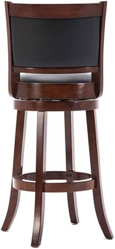 Miniatura 180 de Boraam Augusta - Silla alta giratoria de altura Negro -,Negro/Cappuccino,Negro/Cerezo,Marrón/Capuchino,Capuccino,Cereza,Cepillo de alambre