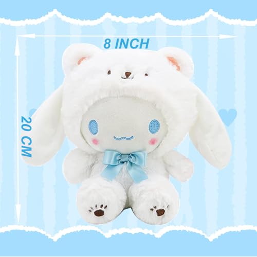 Btsxzcz A1450-001 Kawaii Cartoon White Bear Cross-Dressing Series Plush,Cute Stuffed Plush Figure Toy thumb #1