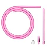 PERFEKTE LÄNGE: Der Schlauch mit Mundstück ist insgesamt 180 cm lang - Schlauchlänge ist 150 cm und die Länge von Alu Mundstück ist 30 cm, damit Sie das Rauchen ohne Abstandsprobleme genießen können.