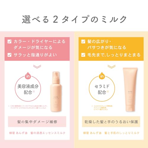 柳屋 あんず油 髪の浸透エッセンスミルク の商品画像 3