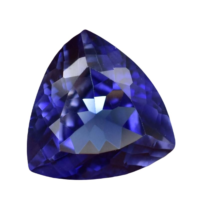 Saphir bleu de qualité supérieure 11 mm trillion à facettes pour la haute joaillerie DIY