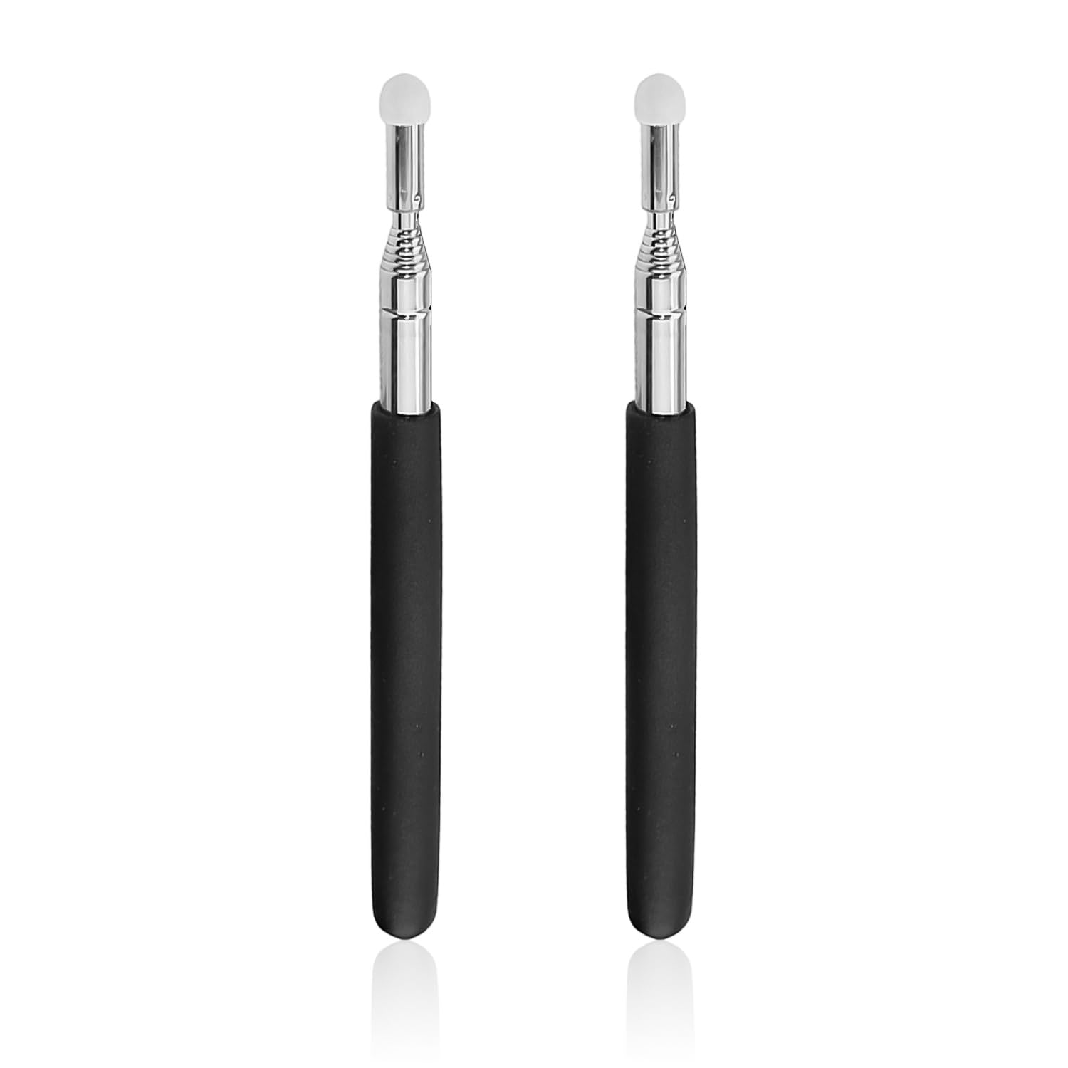 2 Pieces of Non-Slip Handle Pointers, Teaching Tools, Retractable Pointers, Stainless Steel Pointers