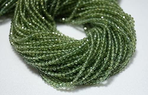 Apatite verte facettée en rondelles de 2,5 mm, gemmes haut de gamme LKBEADS pour joaillerie