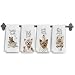 Elefeltclave Funny Yorkshire Terrier Hand Towels,Funny Yorkie Bathroom Kitchen Towels,Yorkie Gifts for Women Dog Lovers Washroom Decor,Dog Mom Gifts,Hello Sweet Cheeks Bathroom Decor,Set of 4
