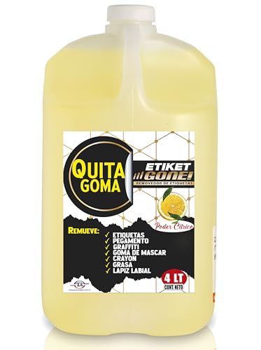 La Mejor Lista de Etiqueta de goma para comprar online. 41 REMOVEDOR de Etiquetas, Pegamento, Graffiti, Goma de Mascar, Crayon, Grasa, lapiz labial - 4LT Etiket Gone