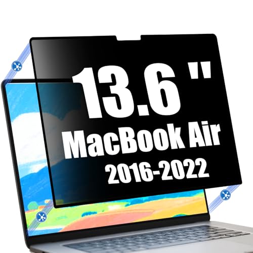 Ceydebne Privacy Screen Protector for MacBook Air 13.6 Inch (2022-2025,M2, M3,M4) Removable Laptop Privacy Screen Shield