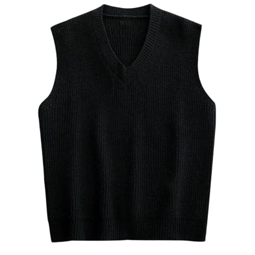 Gilet pullover loose hommes tendance automne en maille