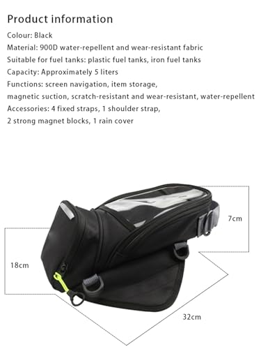 Sacoche réservoir pour Diavel V4 multifonction : bagage moto compact rigide - 4