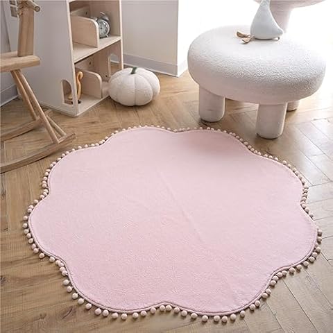 STARUIA Princess Pink Fluffy Rug for Kids Cover