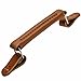 Produktbild Langlauf Schuhbedarf Echt Leder Taschengriff Nr. 44 aus hochwertigem Leder (Auswahl) Mappengriff Koffergriff - Vintage Ledergriff (Hellbraun)