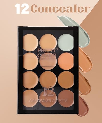Image of Multi-Shade Concealer Palette - Blends to Cover Acne, Redness & Imperfections with a Natural Finish (Shade 2)