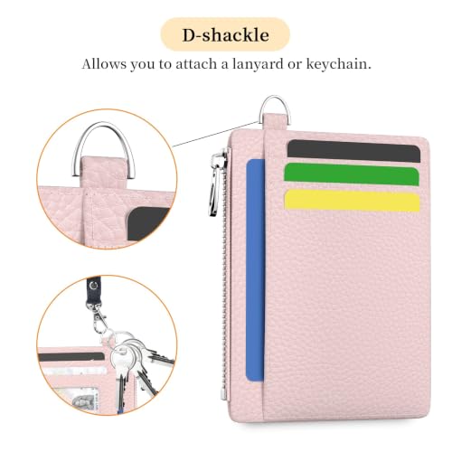 Image of Hancynir Minimalist Slim Wallet Women Credit Card Holder, RFID Small Cute