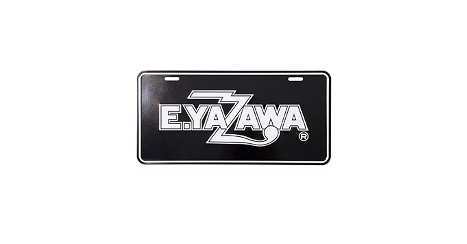 Amazon.co.jp: 矢沢 永吉 E. Yazawa Tin License Plate, Black