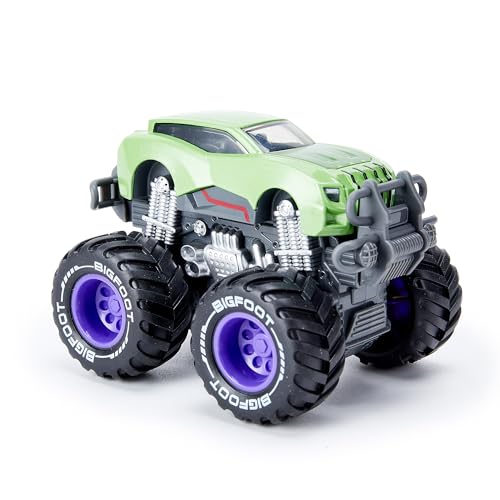 Camioneta de juguete Iridety escala 1:64, Metal, ruedas grandes miniatura 1