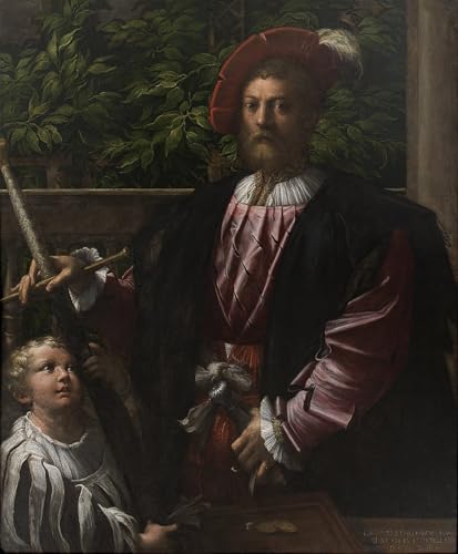 Toile murale portrait de Lorenzo Cybo par Parmigianino 60x90cm