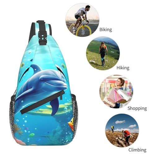 Bolso cruzado para hombre mochila tipo sling negro miniatura 6