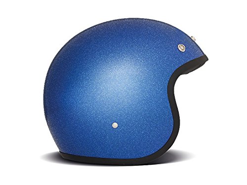 DMD Glitter Blu, Casco Jet per Moto Unisex Adulto