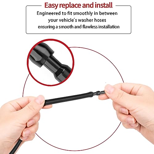 image for OTUAYAUTO Universal Windshield Washer Hose Connectors, I-Type Wiper Ho
