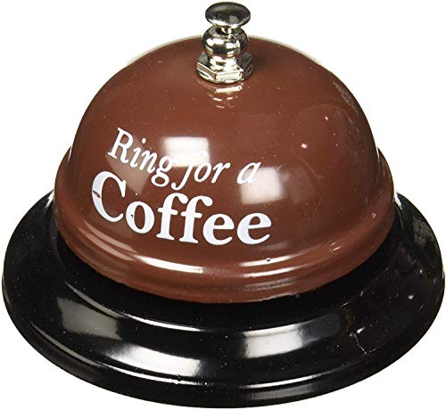 Desk Call Bell Ring for Service Great Fun Creative Novelty Gag Party Gift (Ring for a Coffee)