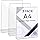 JEFURE A4 Acrylic Sign Holder, 3 Pack Clear Perspex Display Stands, T ...