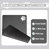 Pet Feeding Mat-Absorbent Pet Placemat for Food and Water Bowl, No Stains Quick Dry Dog Cat Food bowl Mat with Waterproof Rubber Rubber Backing (Dark Grey-2 Paws, 30 x 50 cm) - Image 7