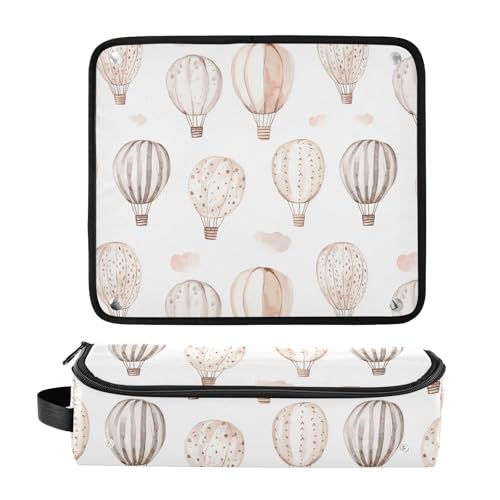 Bolsa de viaje Air Balloons Marble para herramientas de cabello, tapete resistente al calor para planchas y tenazas, organizador portátil para accesorios de cuidado capilar miniatura 3