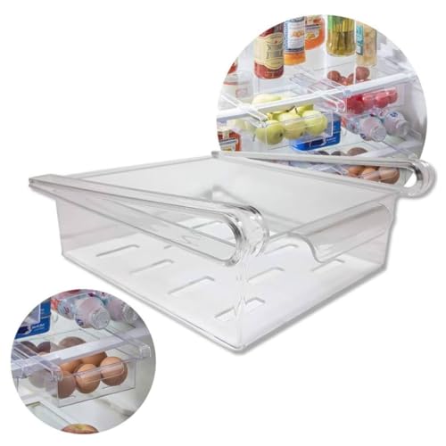 GAVETA ORGANIZADOR DE GELADEIRA CAIXA ORGANIZADORA PARA CLOSET LAVANDERIA COZINHA MULTIUSO EMPILHAVE