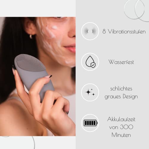 embesch® Gesichtsreinigungsbürste Elektrisch | Bürste zur die Gesichtsreinigung für Sie & Ihn | Wasserfest & Aufladbar… - Image 3