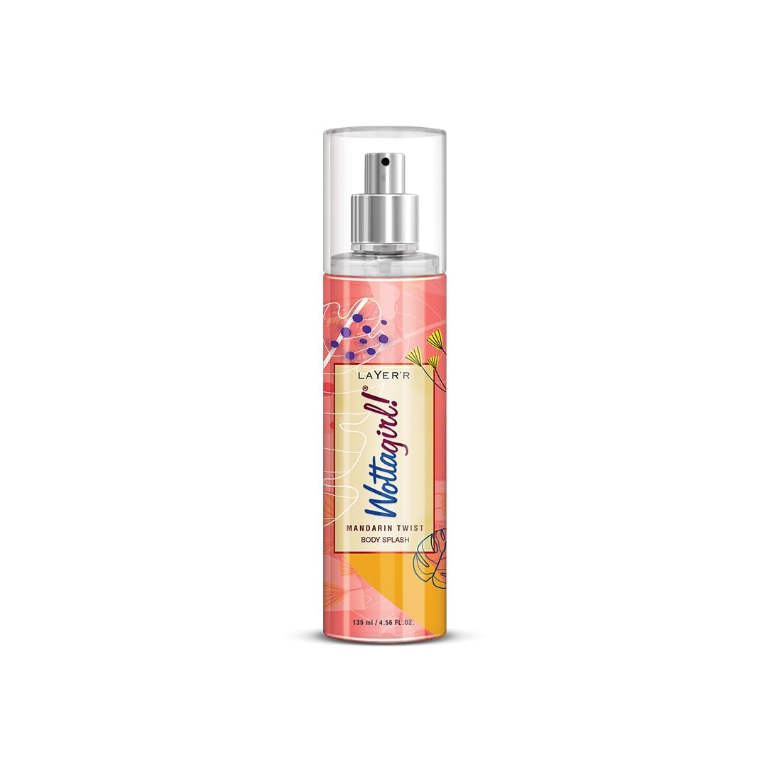 Wottagirl Mandarin Twist Body Splash for Women | Fruity Floral Fragrance with Orange, Raspberry, Jasmine & Vanilla | Long-Lasting Freshness | 135ml-image-22
